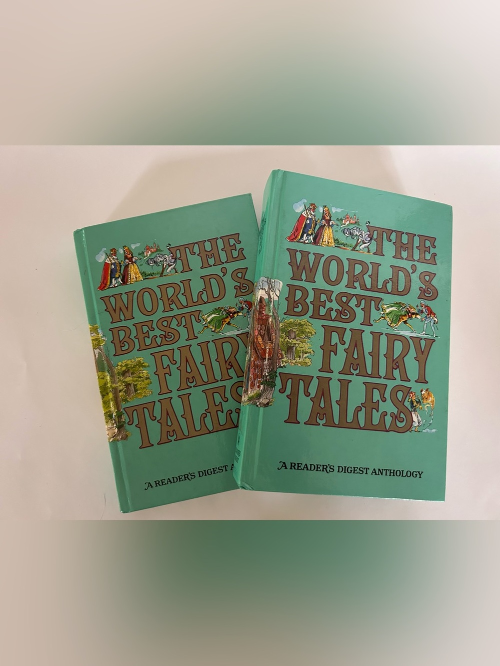 Reader's Digest The World's Best Fairy Tales 2 Volume Hardcover Book 1960 Set